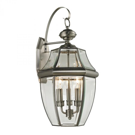 Thomas Ashford 3-Light Coach Lantern in Antique Nickel - Large 8603EW/80